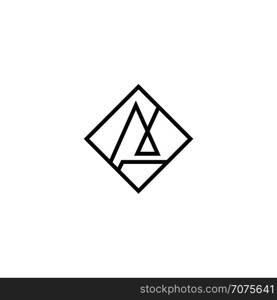 A logo design , geometric