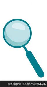 A magnifying glass vector or color illustration