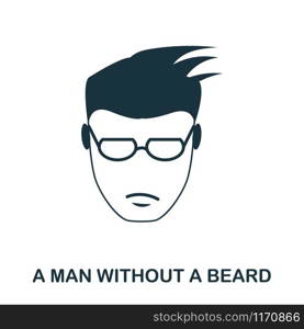 A Man Without A Beard icon. Flat style icon design. UI. Illustration of a man without a beard icon. Pictogram isolated on white. Ready to use in web design, apps, software, print. A Man Without A Beard icon. Flat style icon design. UI. Illustration of a man without a beard icon. Pictogram isolated on white. Ready to use in web design, apps, software, print.