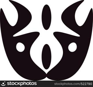 A masquerade mask for attending a party vector color drawing or illustration