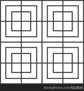 A pattern in which a square is drawn inside another square vector color drawing or illustration