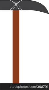 A picture of a hammer with wooden handle vector color drawing or illustration
