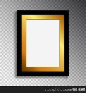 A realistic frame with a mat for photography or painting. Mock up of the frame for your goods, letters, drawings, with a falling shadow. A4. A realistic frame with a mat for photography or painting.