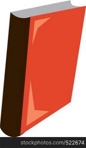 A red book vector color drawing or illustration