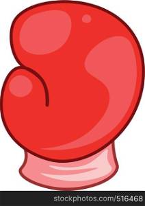 A red colored boxing gloves, vector, color drawing or illustration.