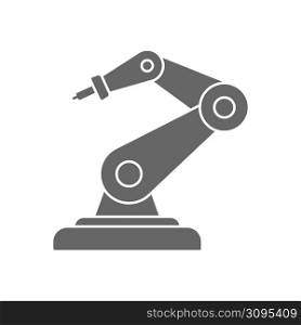 A robotic machine. Vector icon for mobile applications and web design. Flat style.
