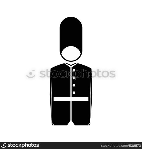 A Royal Guard icon in simple style on a white background. A Royal Guard icon, simple style