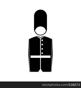 A Royal Guard icon in simple style on a white background. A Royal Guard icon, simple style