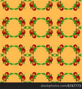 A seamless background of peaches or apricots. EPS10 vector format