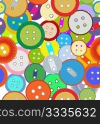 A seamless background with fashion sewing buttons