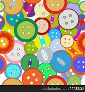 A seamless background with fashion sewing buttons