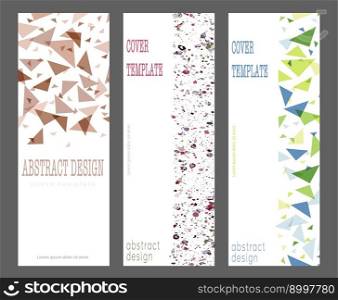A set of creative templates for the design of a poster, banner, poster, cover or postcard. Corporate style layout. The idea of the interior, prints and decorations. Layout for creative design