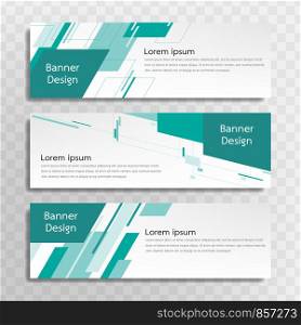 A set of green banner templates designed for the web and various headlines are available in three different designs.