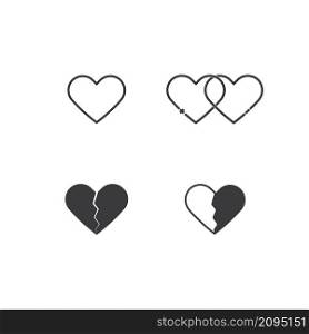 a set of heart icons,vector illustration design.