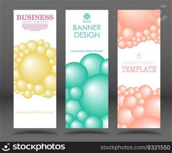 A set of layouts with colored spheres for covers, brochures, posters, banners, paintings, interiors, screensavers and printing. Background for creative design and creative idea