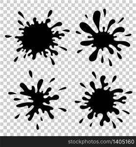 A set of spots. Simple flat isolated vector illustration. For design.