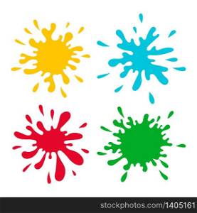 A set of spots. Simple flat isolated vector illustration. For design.