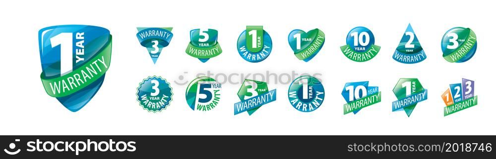 A set of vector logos Guarantee on a white background.. A set of vector logos Guarantee on a white background