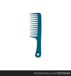 A simple comb. Tools for a hairdressing salon and barbershop, hair care, hair accessories. Vector flat illustration isolated on white background.