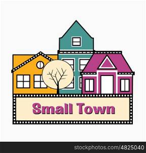 A small town. A small town with nice houses and mansions