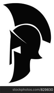 A Spartan helmet vector or color illustration