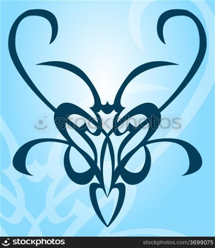 A tattoo like vector element/ background.