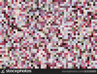 A template of colored pixels for the background, cover, screensaver, website and creative idea. Layout for interior ideas, corporate style and decorative creativity