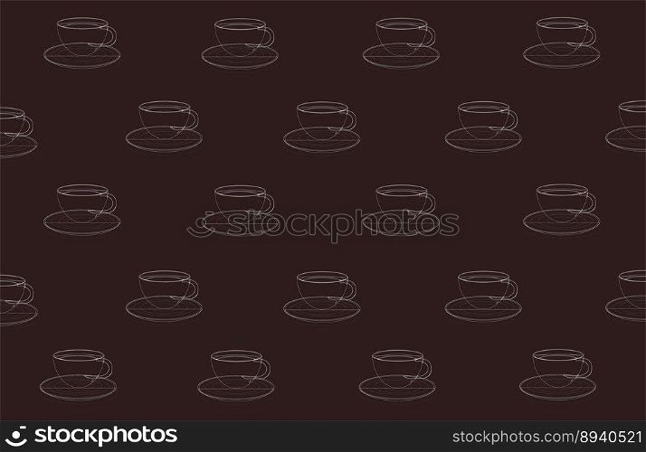 a texture pattern background for a cafe or restaurant from coffee cups for the kitchen. texture pattern background for a cafe or restaurant from coffee cups for the kitchen