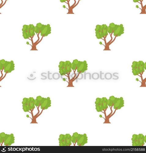 A tree with a spreading green crown pattern seamless background texture repeat wallpaper geometric vector. A tree with a spreading green crown pattern seamless vector