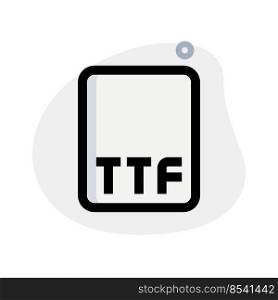 A TTD file is a font file format