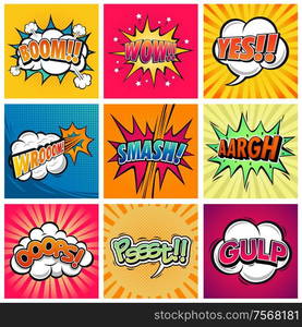 A vector illustration funny comic expression text