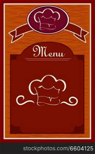 A vector illustration of a restaurant menu