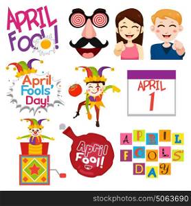 A vector illustration of April Fools Day