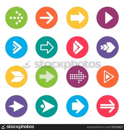 A vector illustration of Arrow Icons Design Elements
