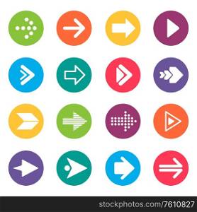 A vector illustration of Arrow Icons Design Elements