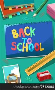 A vector illustration of Back to School Poster