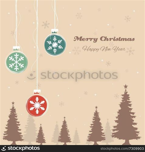 A vector illustration of Christmas background design