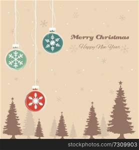 A vector illustration of Christmas background design