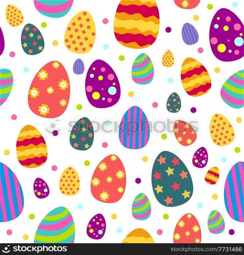 A vector illustration of Easter and Spring Wallpaper Seamless Pattern Background