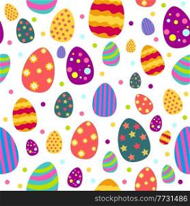 A vector illustration of Easter and Spring Wallpaper Seamless Pattern Background