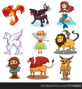 A vector illustration of fairy tale icon sets