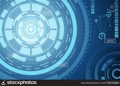 A vector illustration of Modern Technology Abstract Background