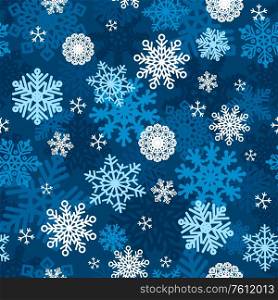 A vector illustration of Snowflakes Winter Wallpaper Seamless Pattern