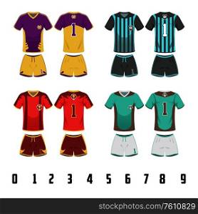 A vector illustration of Soccer Jersey Uniform Design