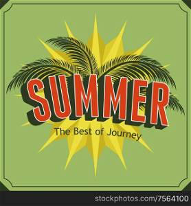 A vector illustration of summer poster design