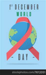A vector illustration of World AIDS Day Poster