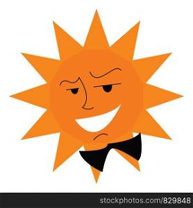 A warm sunny day vector or color illustration