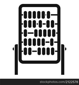 Abacus calculator icon simple vector. Math toy. Number counting. Abacus calculator icon simple vector. Math toy