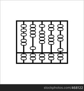 Abacus Icon, Abacus Vector Art Illustration