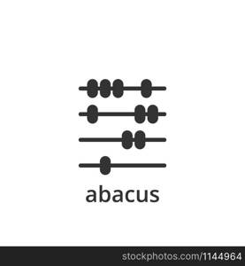 Abacus icon design template vector isolated illustration. Abacus icon design template vector isolated